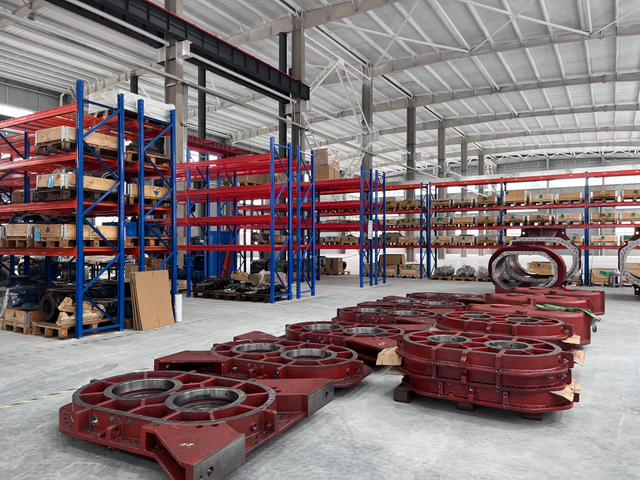 A corner of the warehouse